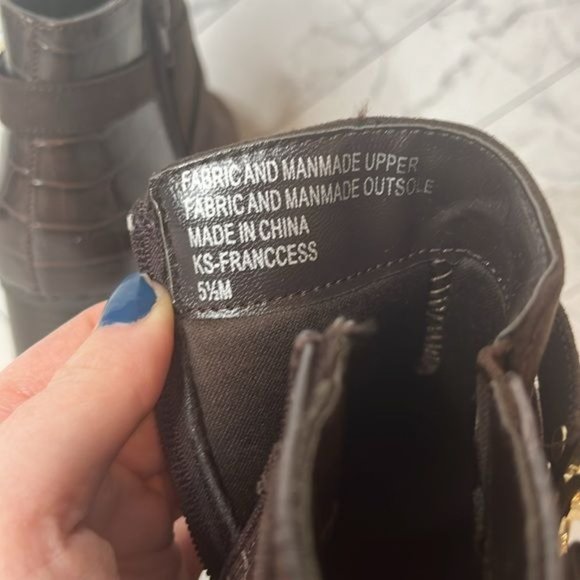 NWT Karen Scott Womens Brown Francess Suede/Leather Heel Shoe Size 5.5M - Picture 6 of 9